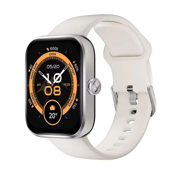 Haylou Watch 4 Bluetooth Calling Smartwatch – Color: Silver – View 1